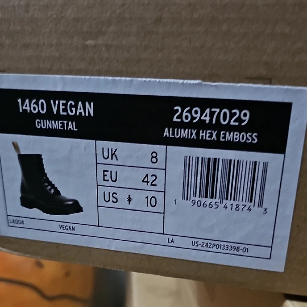 Dr. Martens Charcoal Leather Boots - Picture 2 of 6